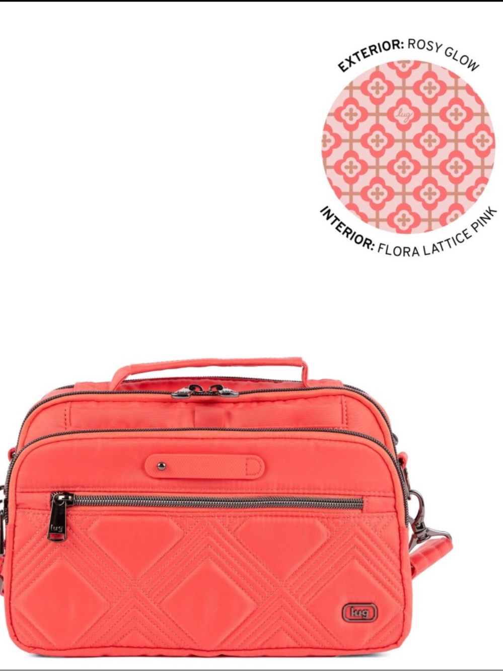 NWT Lug Legacy Collection Scoop SE Crossbody Bag in Rosy Glow - Picture 4 of 11